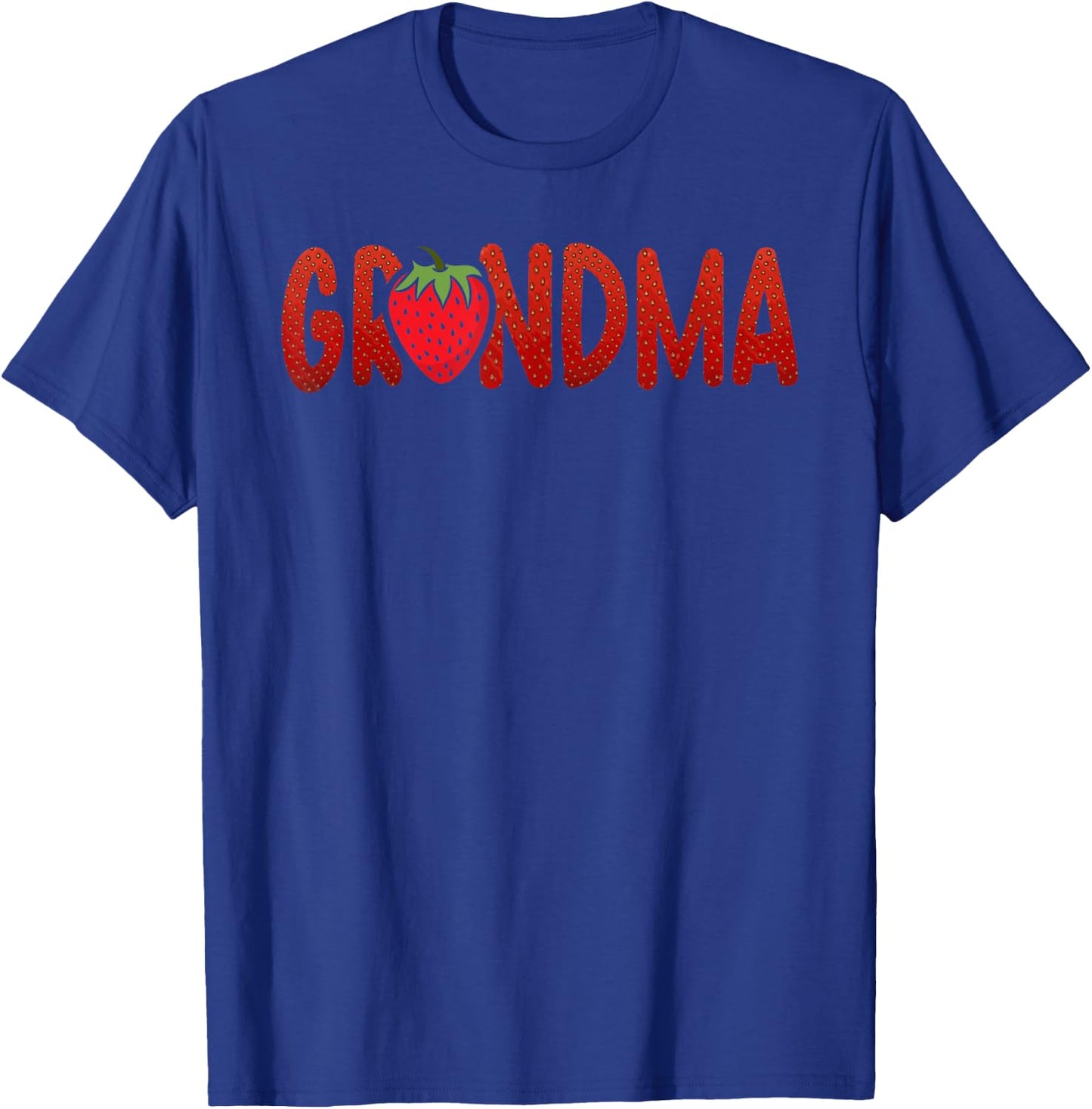 Funny Grandma Strawberry Summer Fruit - Great Mother's Day Women Girls Kids T-Shirt - T-Shirt | Royal