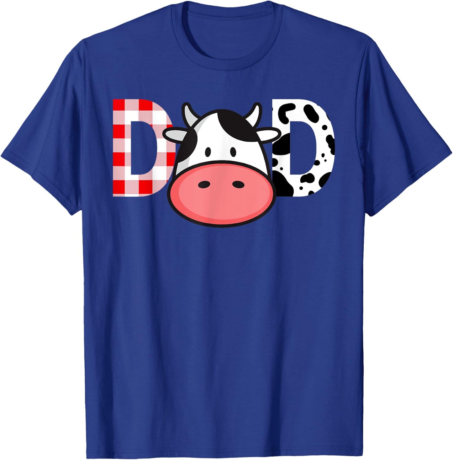 Cow Mom or Dad Birthday Farm Birthday Party T-Shirt - T-Shirt | Royal