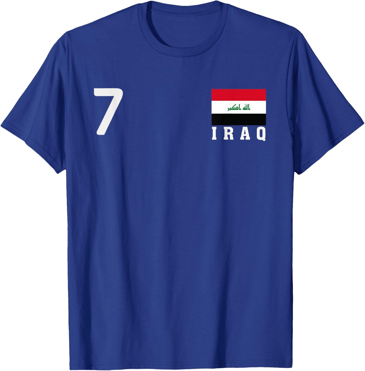 Iraq Number National Flag Country Pride Heritage T-Shirt - T-Shirt | Royal