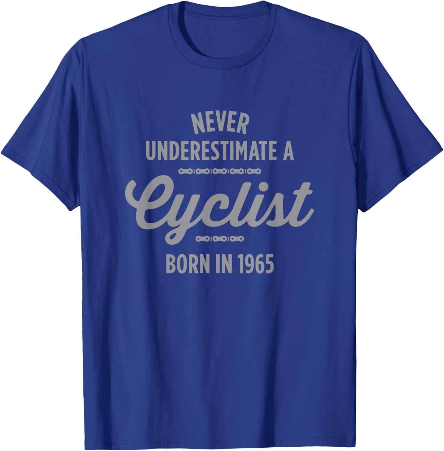 60 Year Old Cyclist Bike Rider Biking 1965 60th Birthday T-Shirt - T-Shirt | Royal