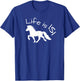 Schönes Islandpferd im Tölt – Life is ISI Statement T-Shirt - T-Shirt | Royal