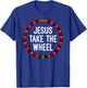 Jesus Take the Wheel Roulette Wheel Gambling T-Shirt - T-Shirt | Royal