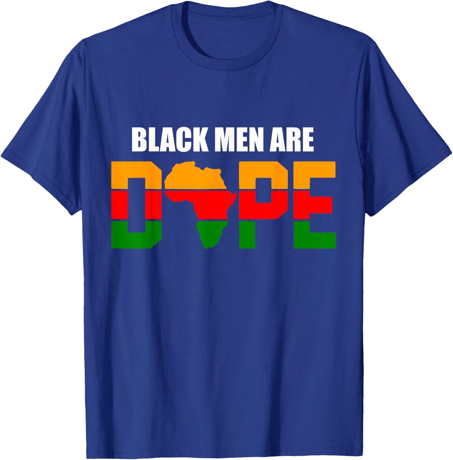 Fathers Day Black Men Are Dope African American Graphic T-Shirt - T-Shirt | Royal