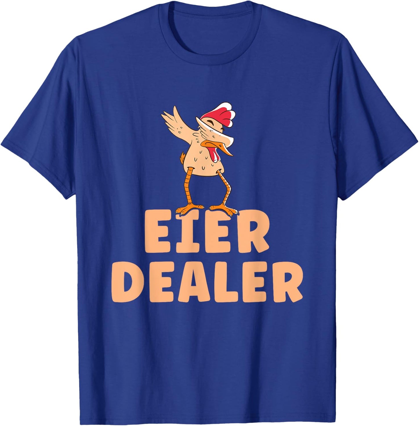 Funny Chickens & Hens Poultry Farmer Chicken Eggs Dealer , black T-Shirt - T-Shirt | Royal