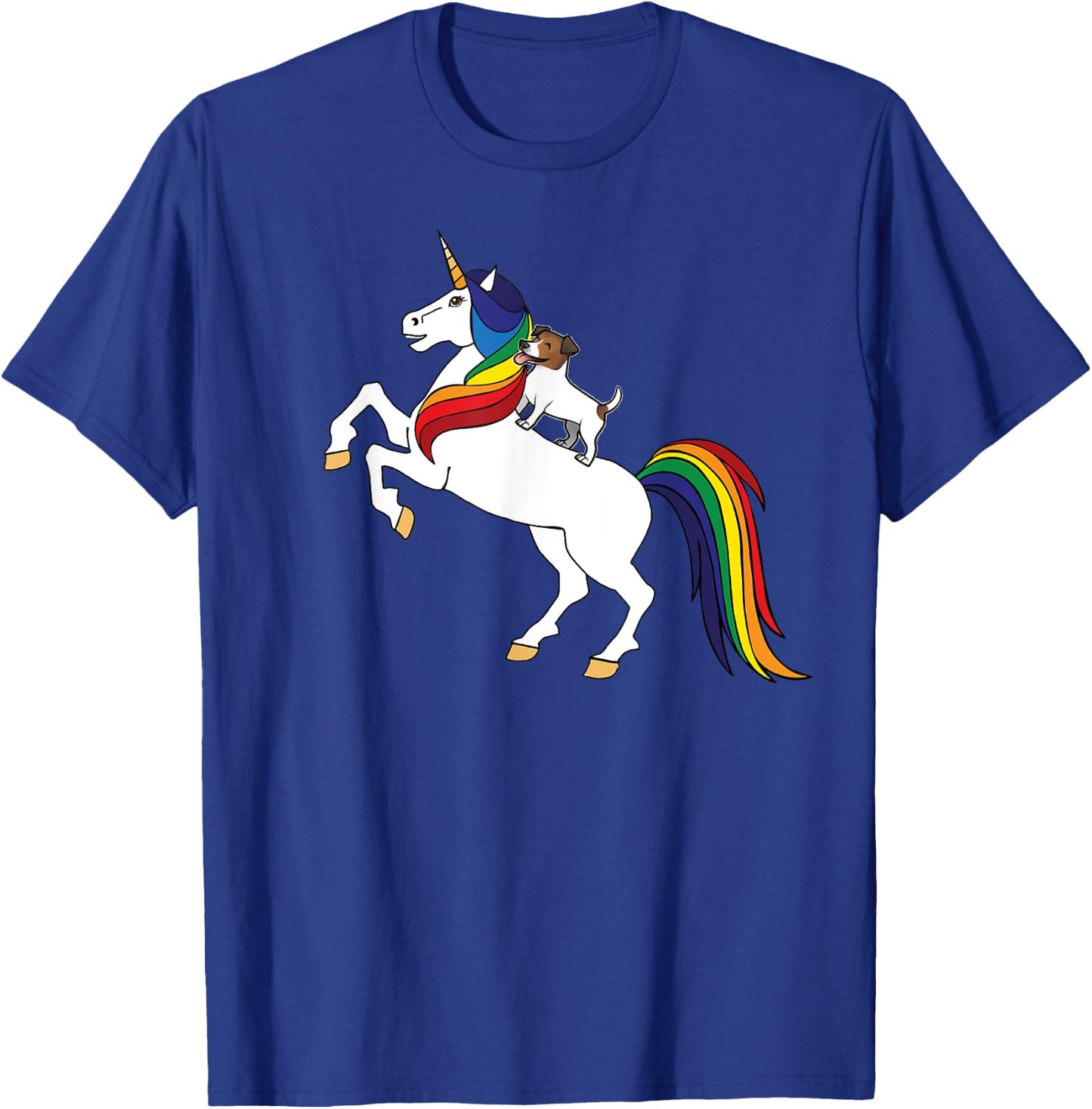 JRT Dog Lover Unicorn Kids Girls Jack Russell T-Shirt - T-Shirt | Royal