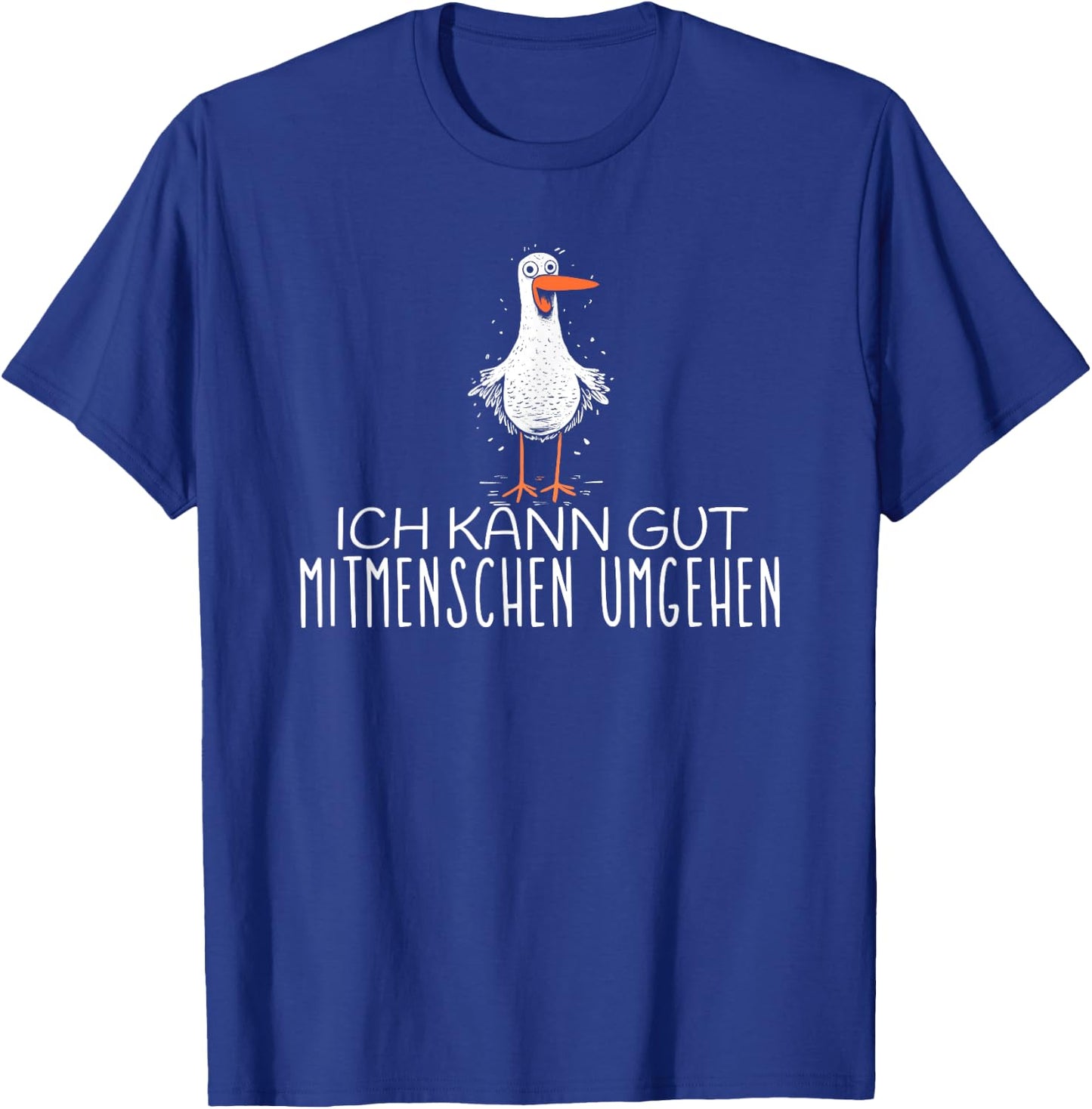 with German Text "Ich kann gut mitmenschen umgehen, black, S T-Shirt - T-Shirt | Royal