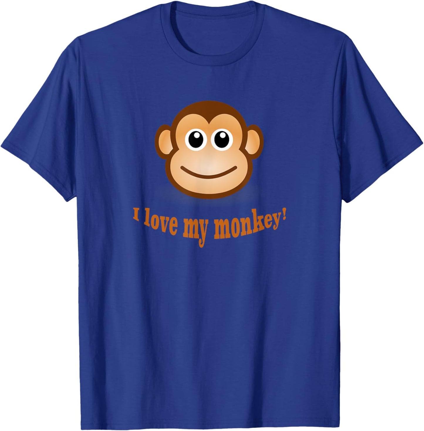 I Love My Monkey T-Shirt - T-Shirt | Royal