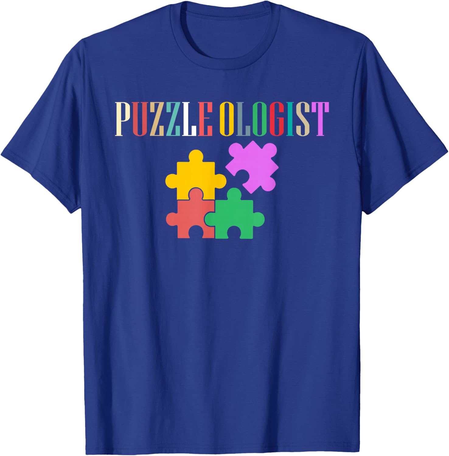 Puzzle King Puzzle Queen Jigsaw Puzzle Master Puzzleologist T-Shirt - T-Shirt | Royal