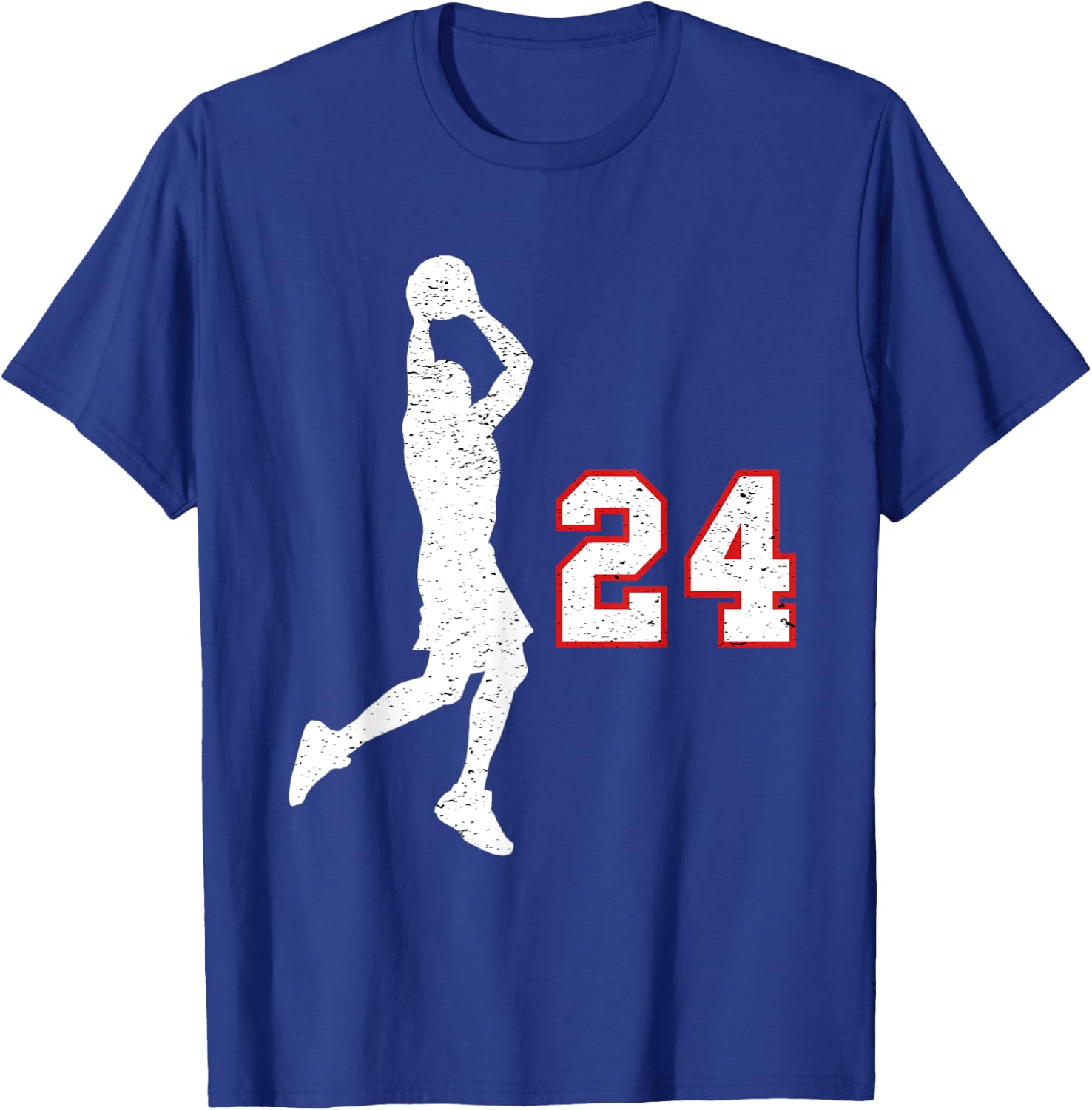 Basketball player gift number 24 for basketball fans T-Shirt - T-Shirt | Royal