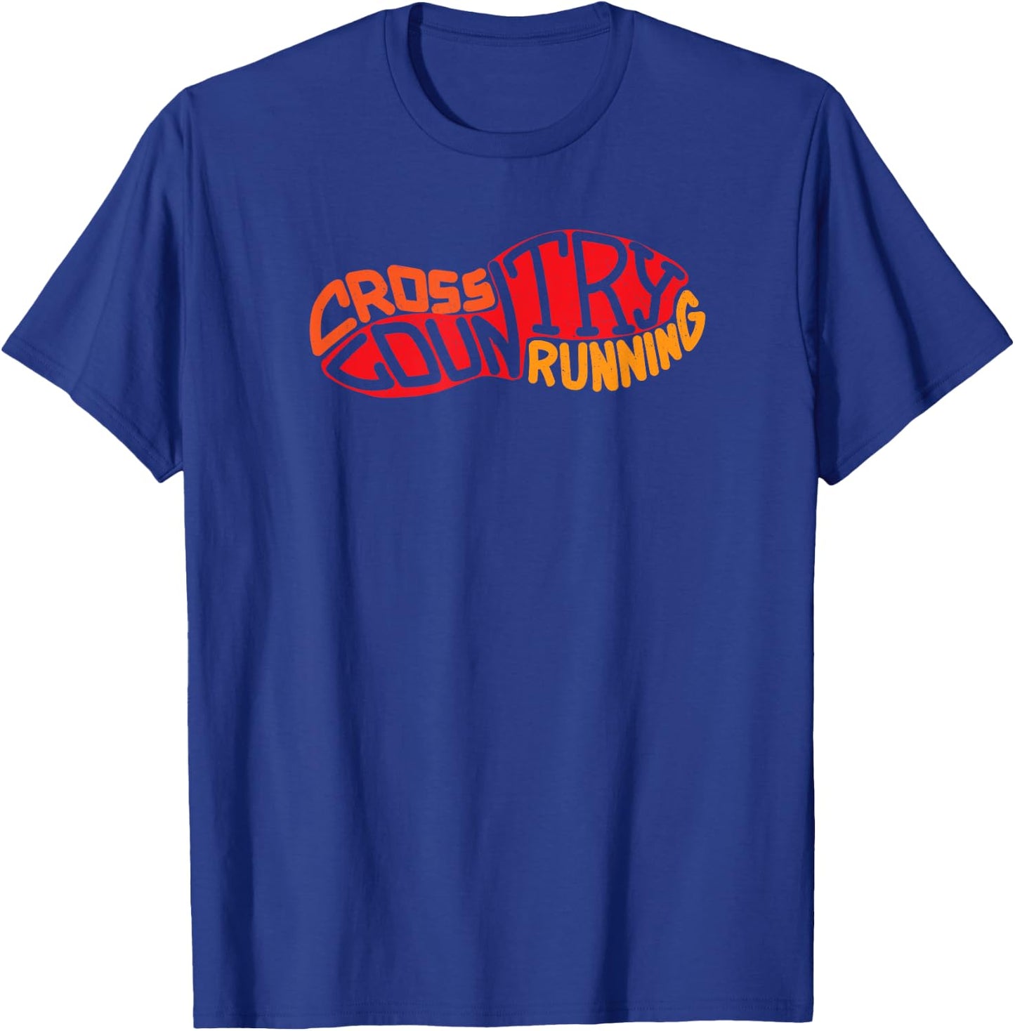 Cross Country Running Shoe Graphic Training Gear XC Runner T-Shirt - T-Shirt | Royal
