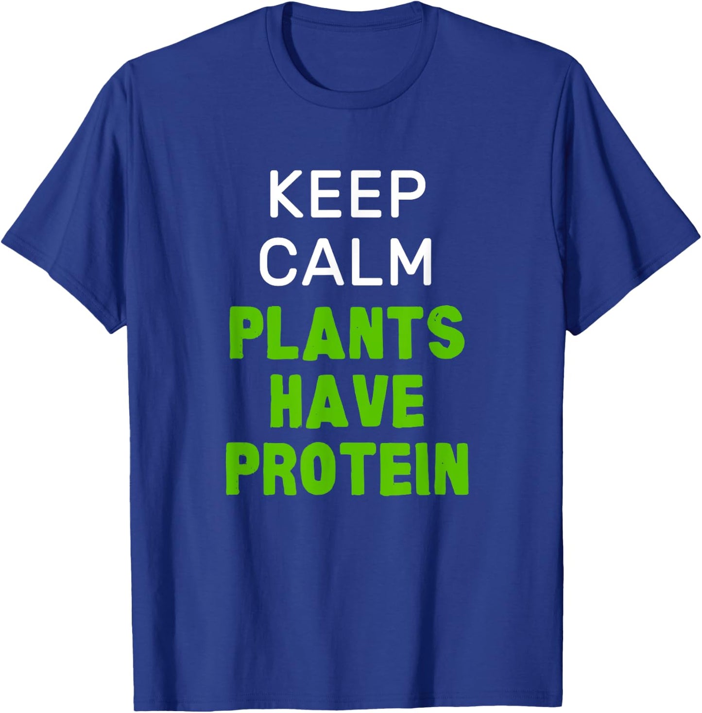 Vegan Vegetarian Cooking Gym Fitness Protein Health Joke T-Shirt - T-Shirt | Royal