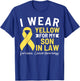I Wear Yellow For My Son In Law Sarcoma Cancer Awareness T-Shirt - T-Shirt | Royal