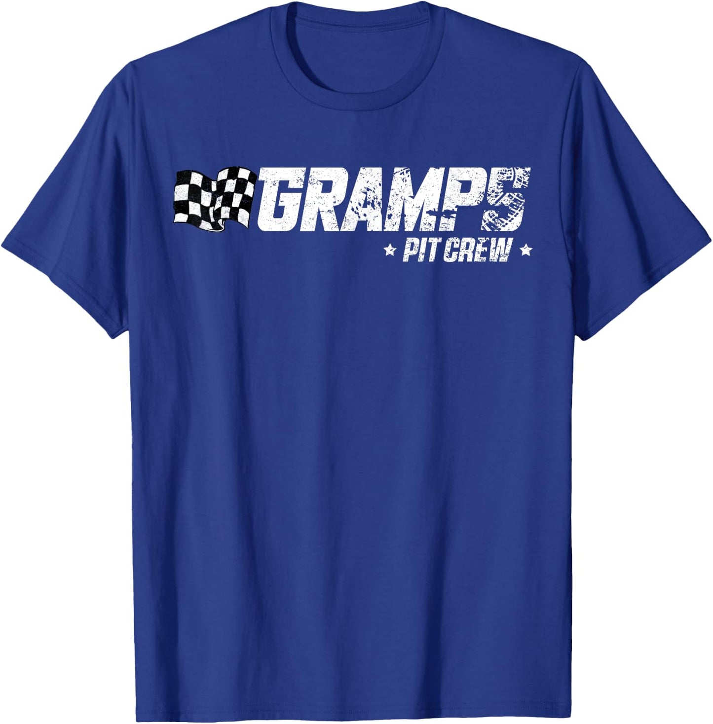Gramps Pit Crew Race Car Birthday Family Racing T-Shirt - T-Shirt | Royal