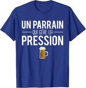 A Godfather Who Manages Pressure Joke Godfather Humor T-Shirt - T-Shirt | Royal
