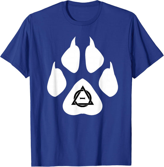 Therian Fox Paws Symbol Sign Quadrobics Otherkin , Black, S T-Shirt - T-Shirt | Royal