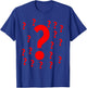 Question Marks Punctuation, Multiple T-Shirt - T-Shirt | Royal