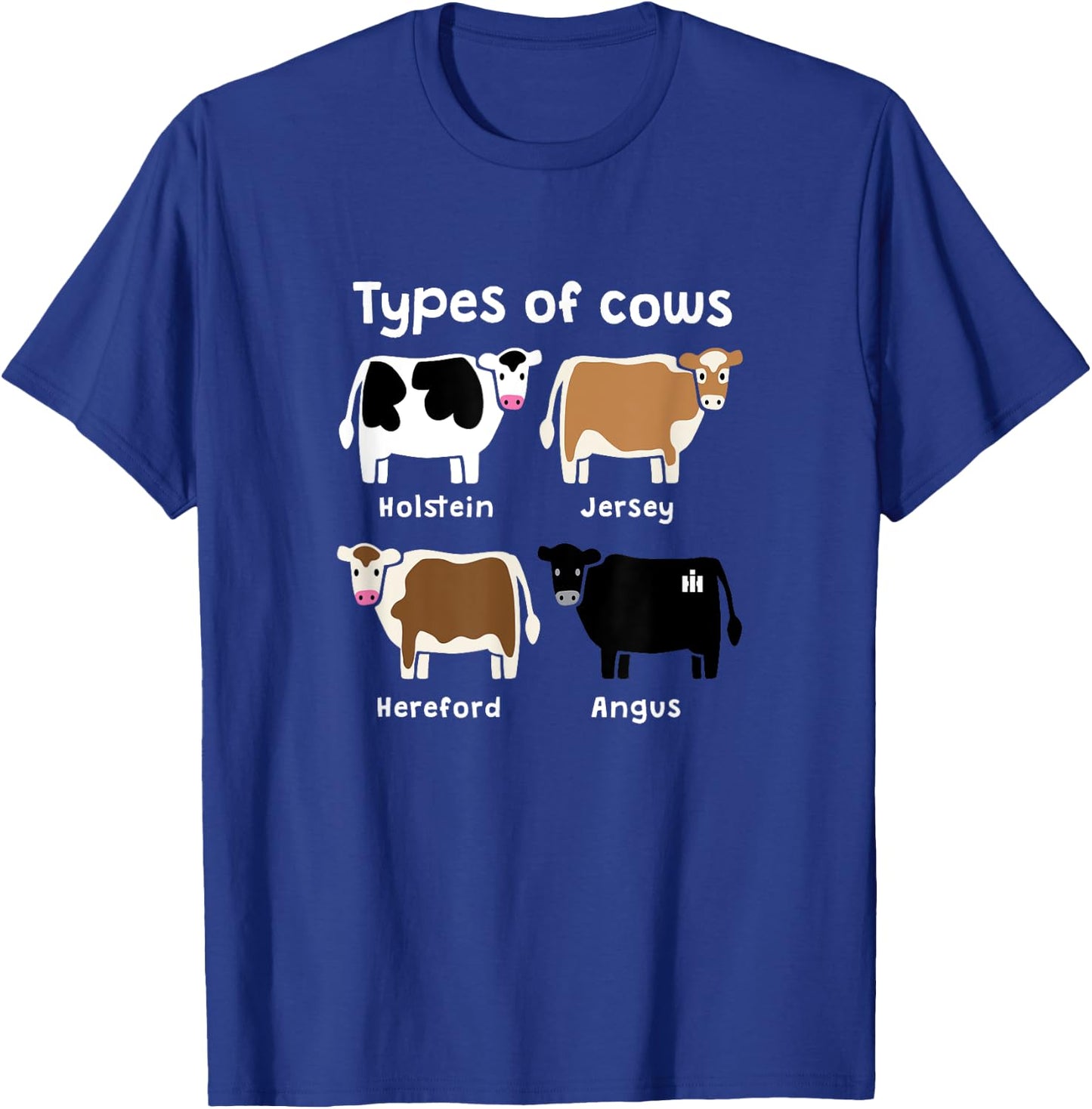 CASE IH - Types of Cows T-Shirt - T-Shirt | Royal