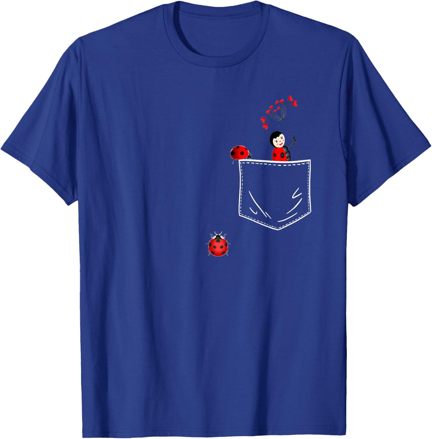 Ladybug In The Pocket Love Ladybugs T-Shirt - T-Shirt | Royal