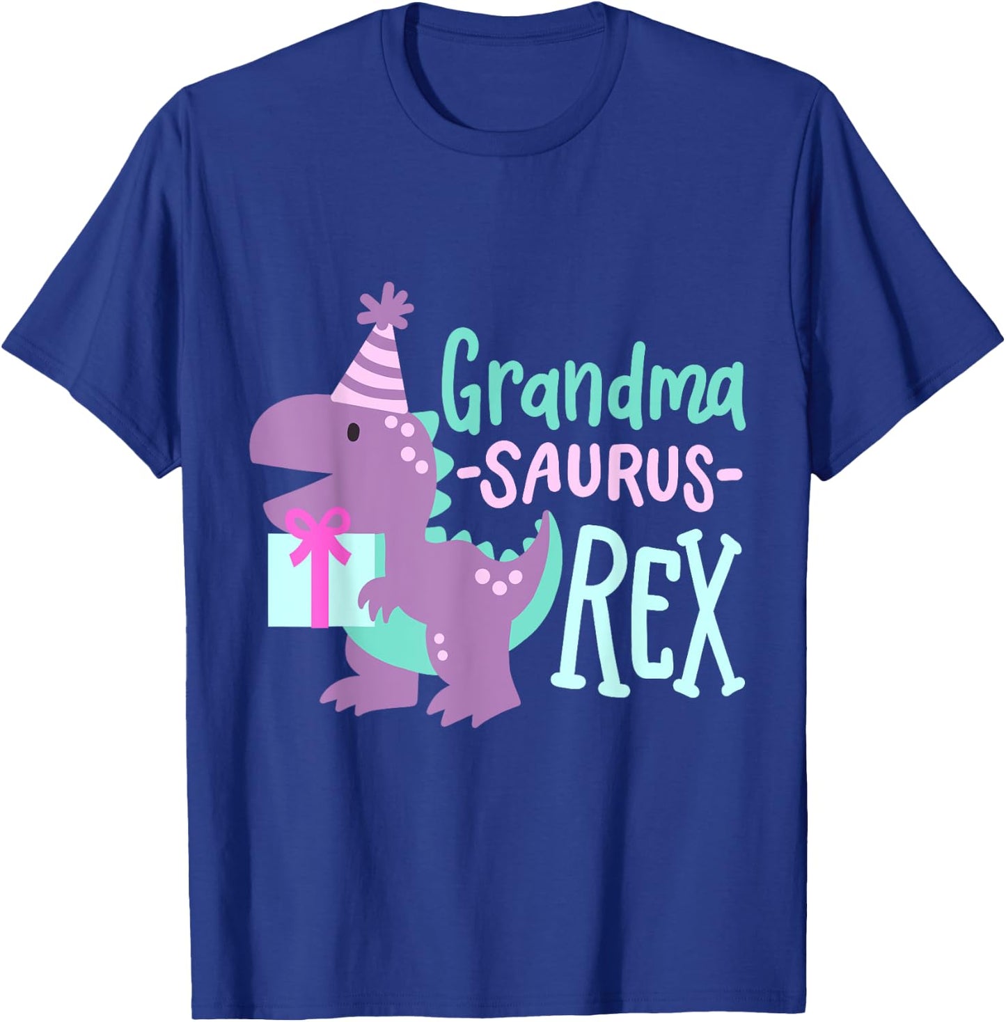 Dinosaur Birthday Grandma Saurus T Rex Family Matching Party T-Shirt - T-Shirt | Royal