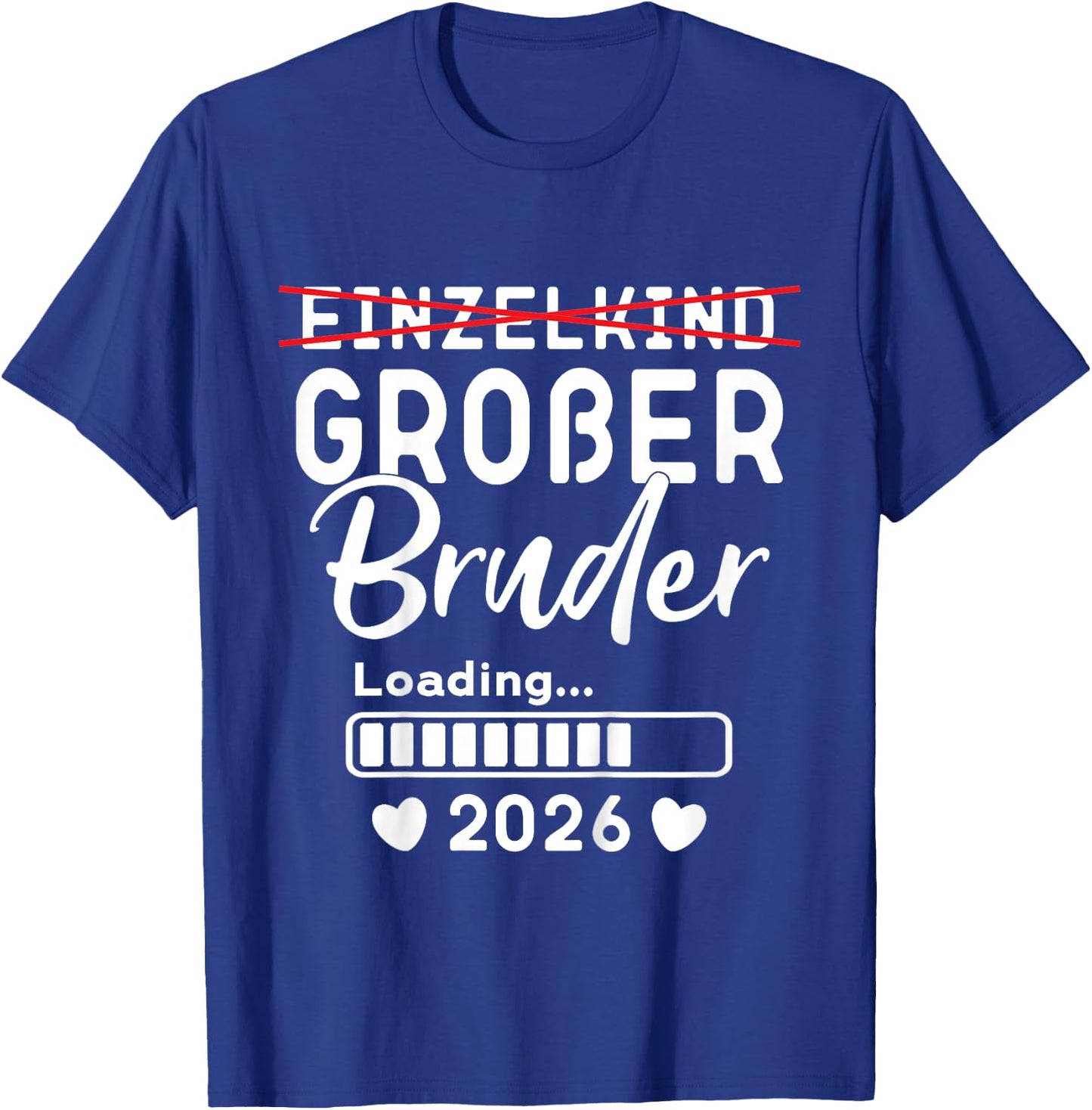 Children's Single Child Big Brother 2026 Ich werde Großer Bruder 2026 , black T-Shirt - T-Shirt | Royal