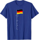 Family Heritage Gifts Germany Signature Flag Pole - German Flag White Text T-Shirt - T-Shirt | Royal