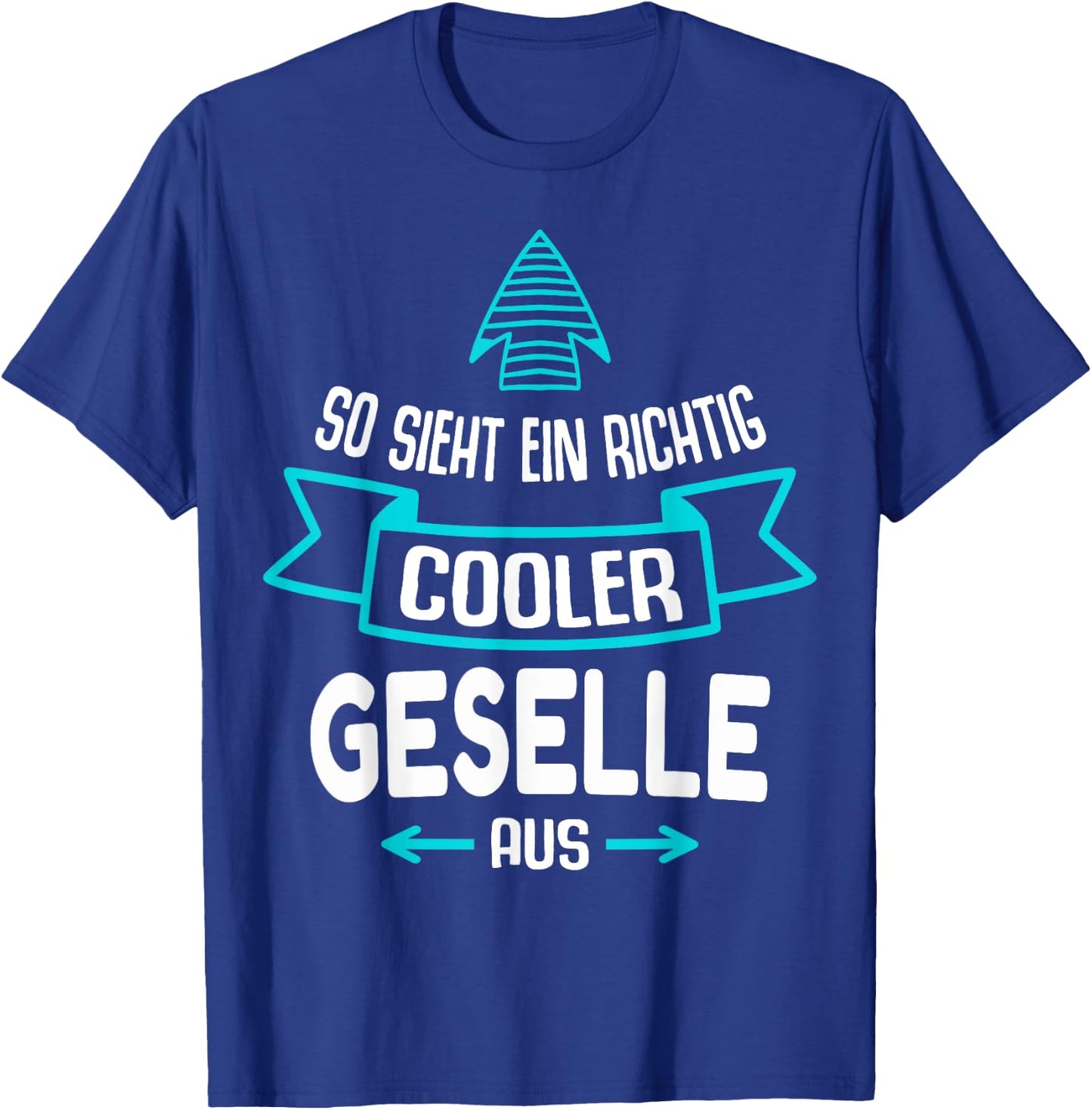 with German Text "Geselle Prüfung Gesellenprüfung Sayings Passed Training, black T-Shirt - T-Shirt | Royal