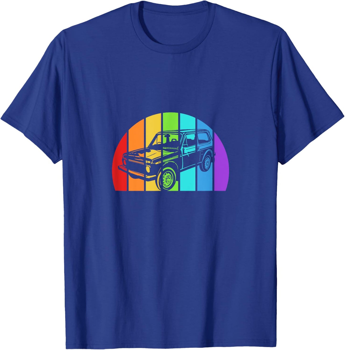 Lada Niva 4x4 Offroad Vintage DDR East Retro Off-Road Vehicle T-Shirt - T-Shirt | Royal