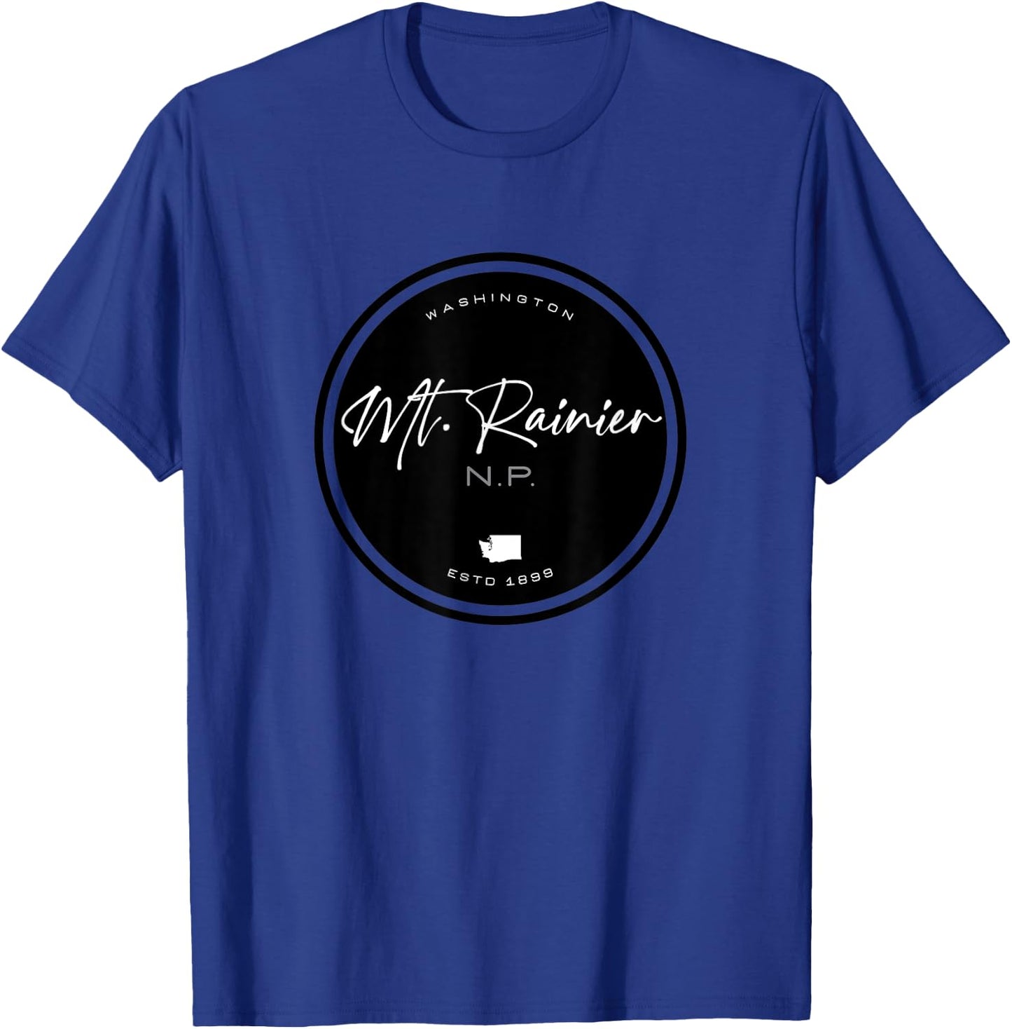 Mt. Rainier National Park Washington Graphic T-Shirt - T-Shirt | Royal