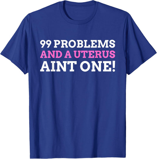 Funny Hysterectomy Gifts Endometriosis Uterus - Black, Small T-Shirt - T-Shirt | Royal
