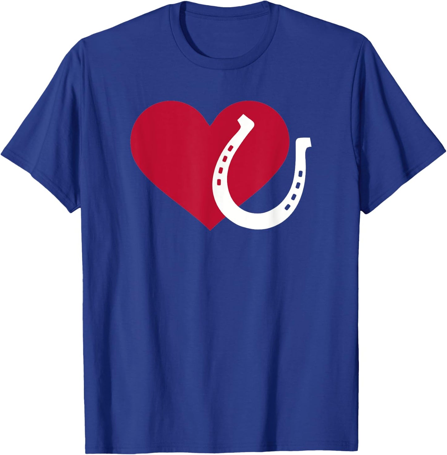 Horseshoe with heart T-Shirt - T-Shirt | Royal