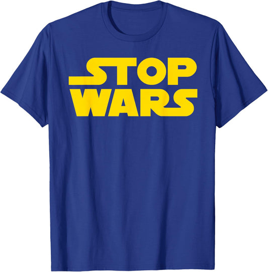 Stop Wars , black T-Shirt - T-Shirt | Royal