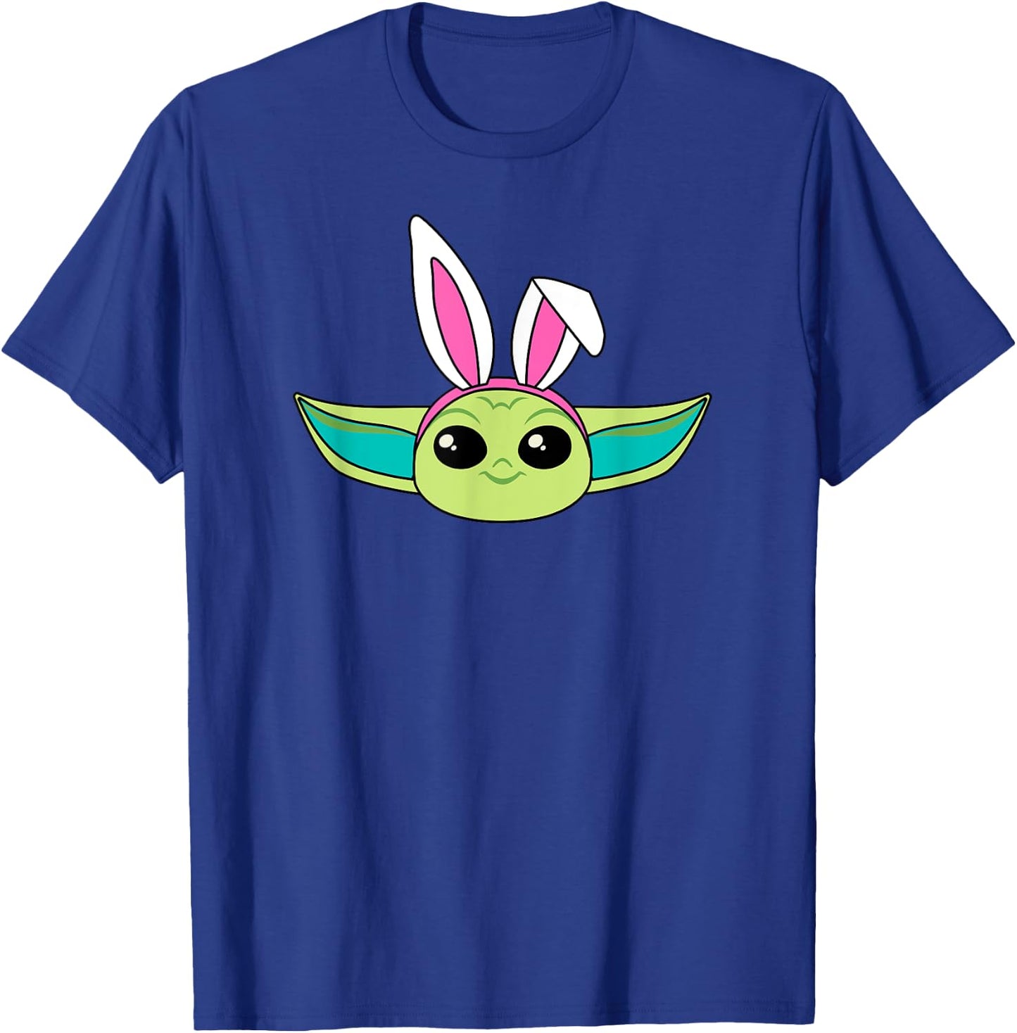 Amazon Essentials The Mandalorian Grogu Spring Easter Bunny Ears T-Shirt - T-Shirt | Royal