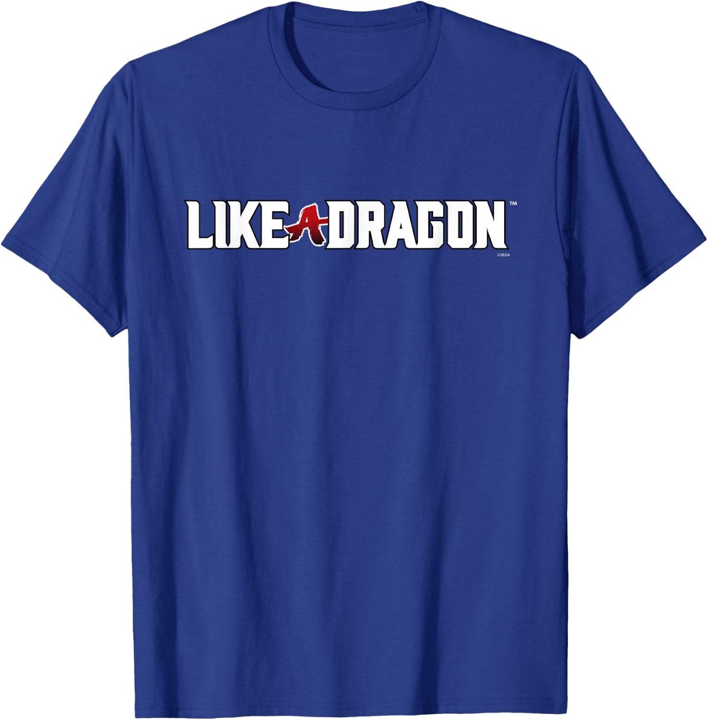 SEGA Like a Dragon & Yakuza White Logo - Adults, Black, Small, Short Sleeve, , Polyester, Stretchable, Modern Classic, Dragon Letter Print T-Shirt - T-Shirt | Royal