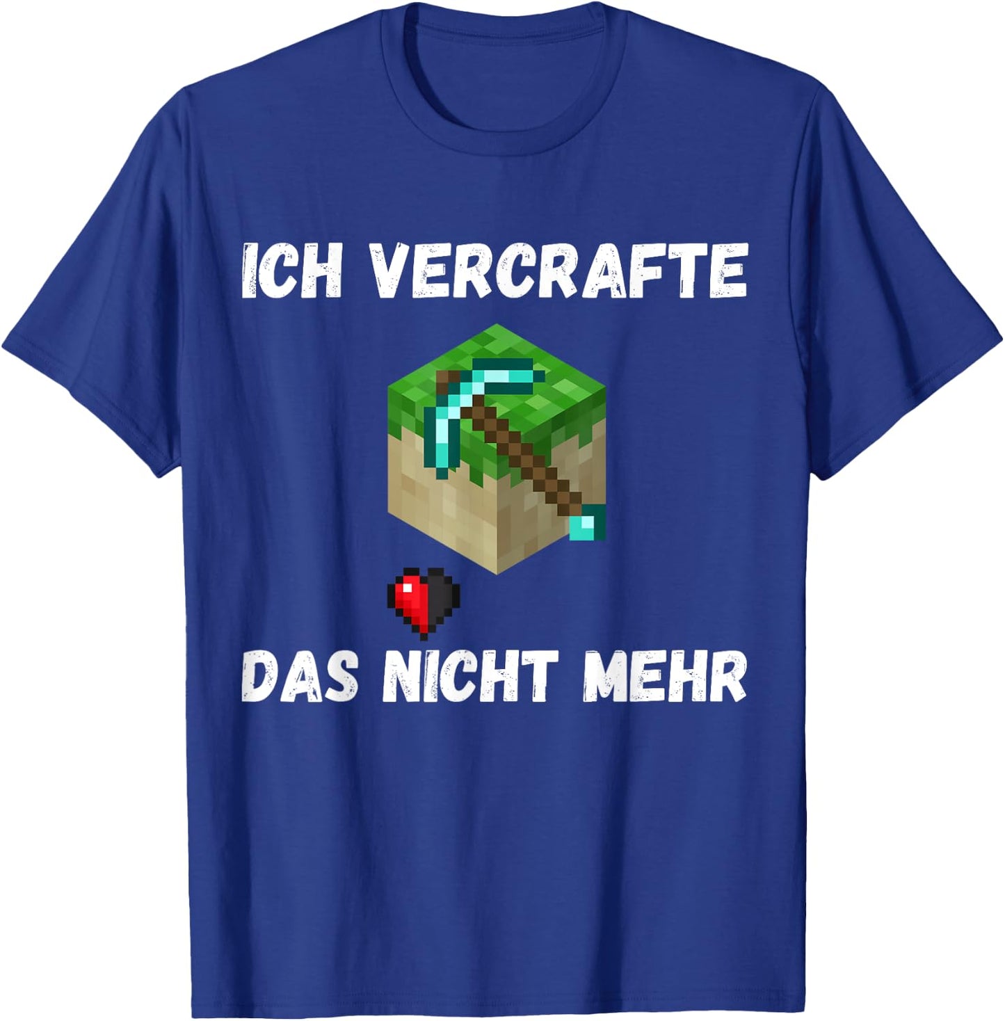 with German Text "Ich vercrafte das alles nicht mehr, black T-Shirt - T-Shirt | Royal