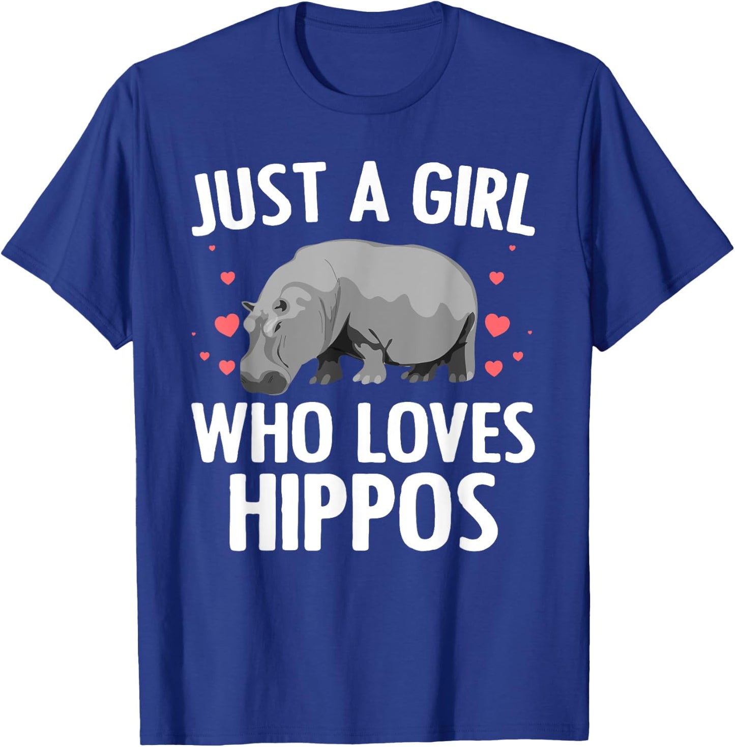 Hippo Gift Hippopotamus Lover Accessories & Stuff Funny Hippopotamus Design For Girls Women Teens Hippo Lovers T-Shirt - T-Shirt | Royal