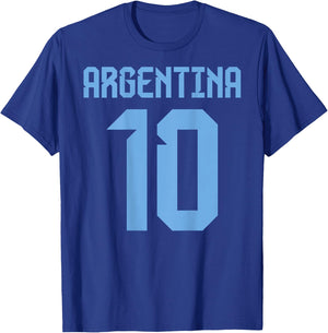 Argentina Argentinian national flag Soccer Jersey Football T-Shirt - T-Shirt | Royal