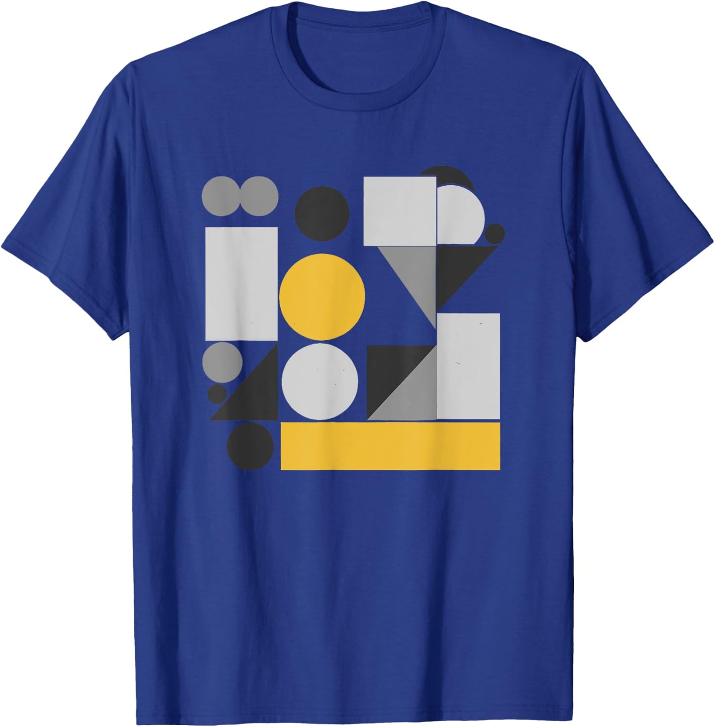 Abstract Art Geometric Pattern Mosaic T-Shirt - T-Shirt | Royal