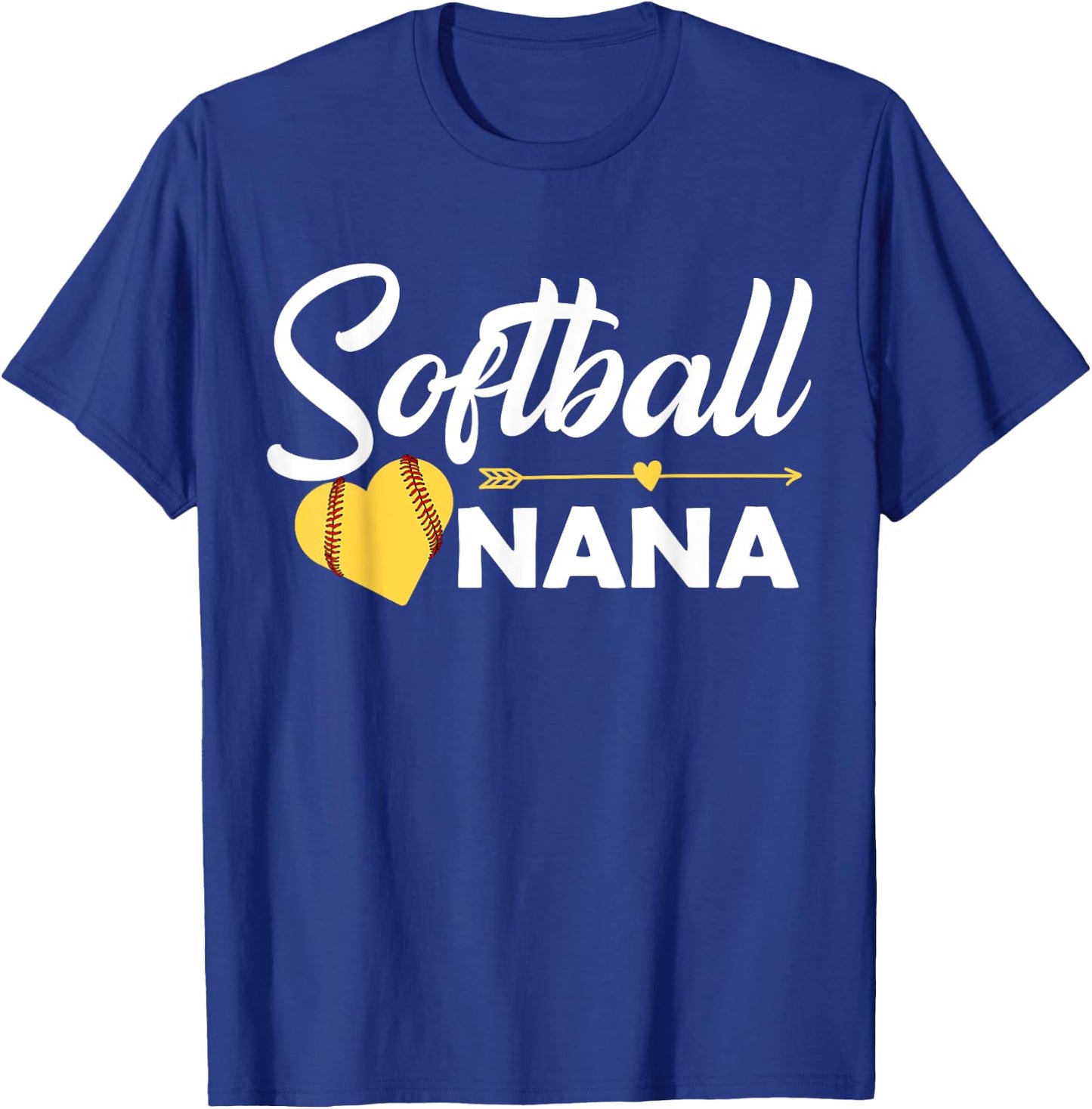 Ball Nana Love Playing Baseball Softball Games Gift T-Shirt - T-Shirt | Royal