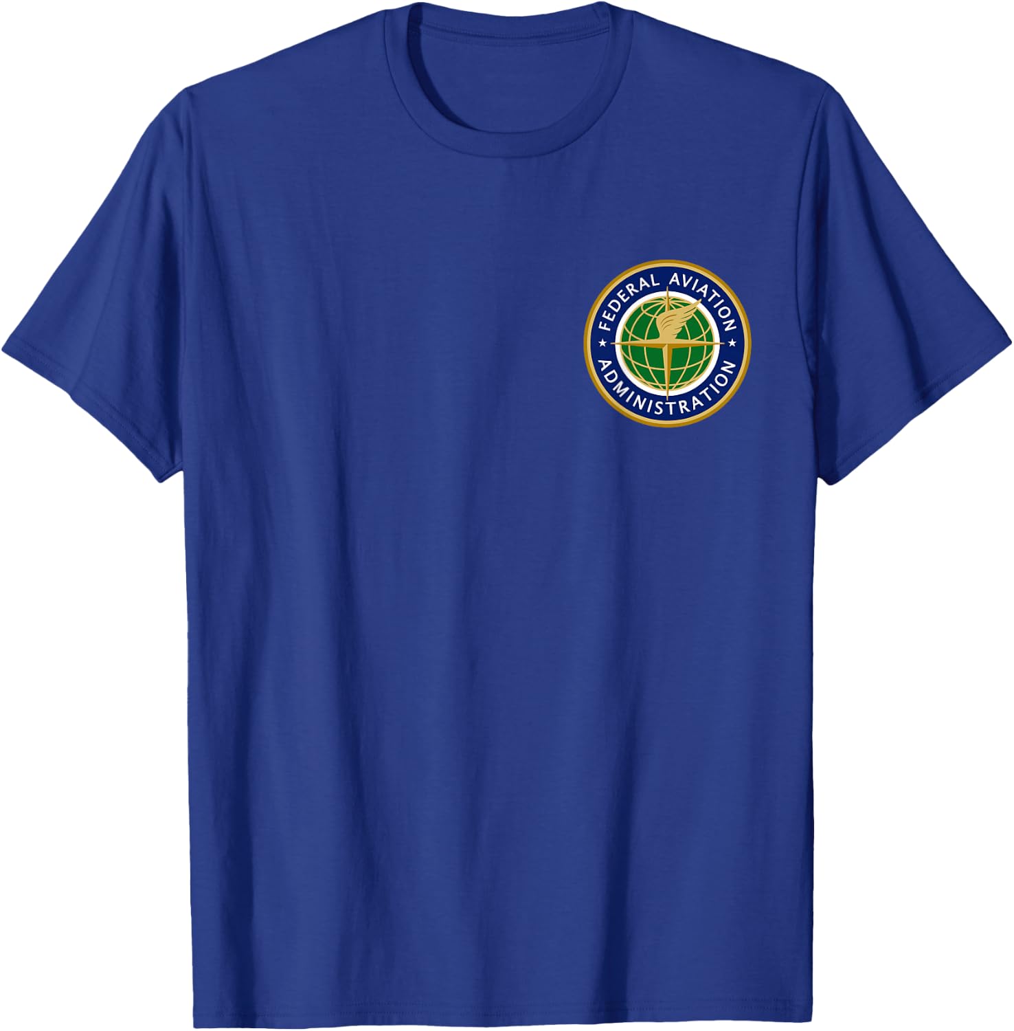 FAA Clothing & Apparel FAA Logo -Adults Black Small T-Shirt - T-Shirt | Royal