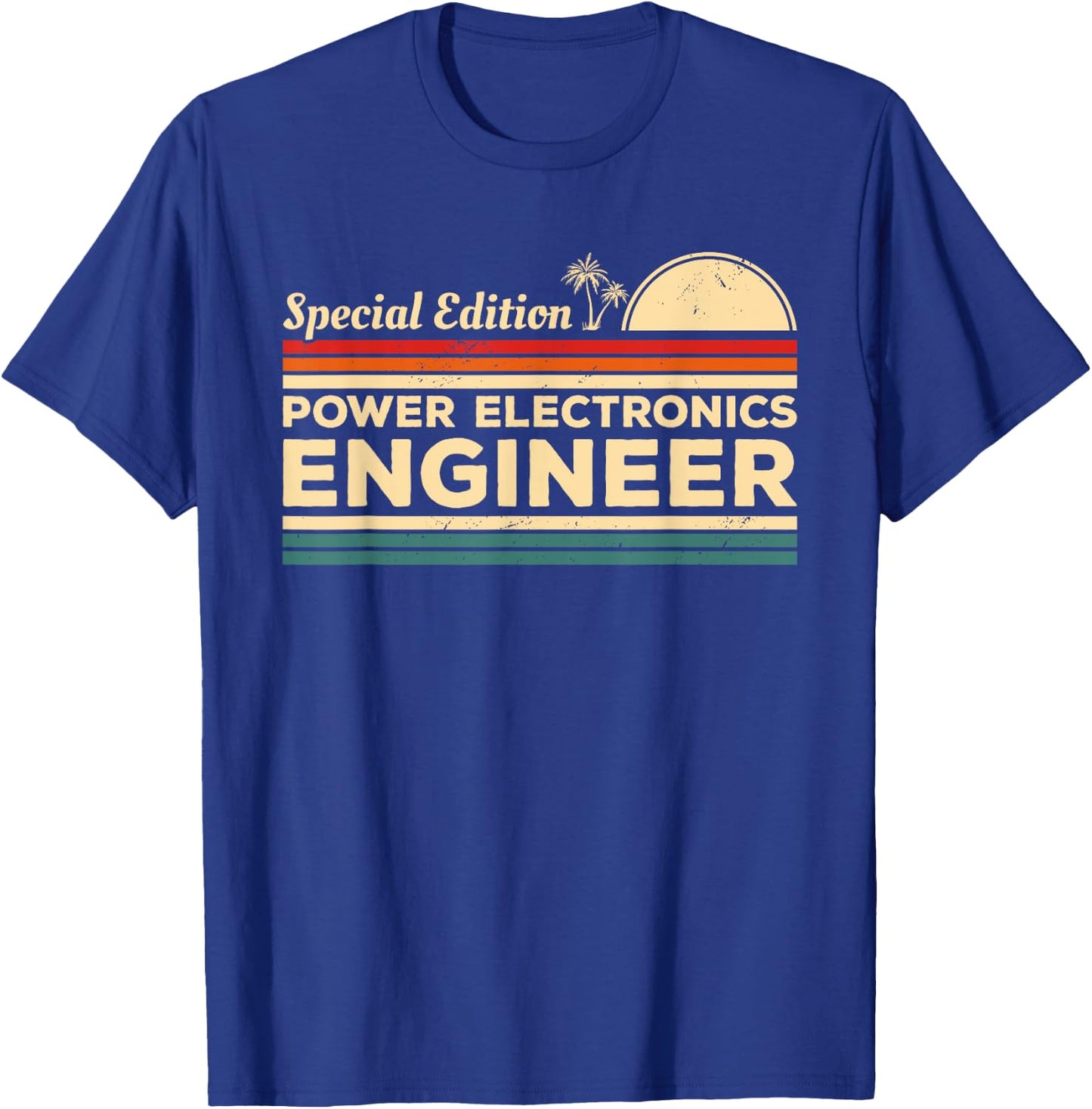 Vintage Power Electronics Engineer Engineering T-Shirt - T-Shirt | Royal
