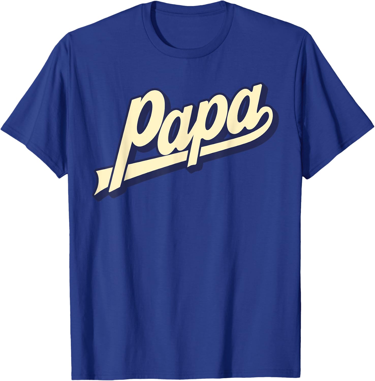 Papa Retro Bold Font Father's Day Dad Gifts From Daughter T-Shirt - T-Shirt | Royal