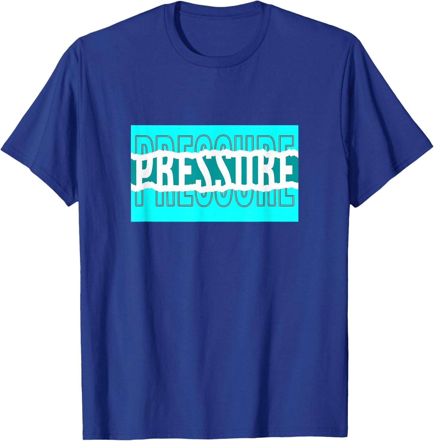 Turquoise Color Pressure v2 Turquoise Graphic T-Shirt - T-Shirt | Royal