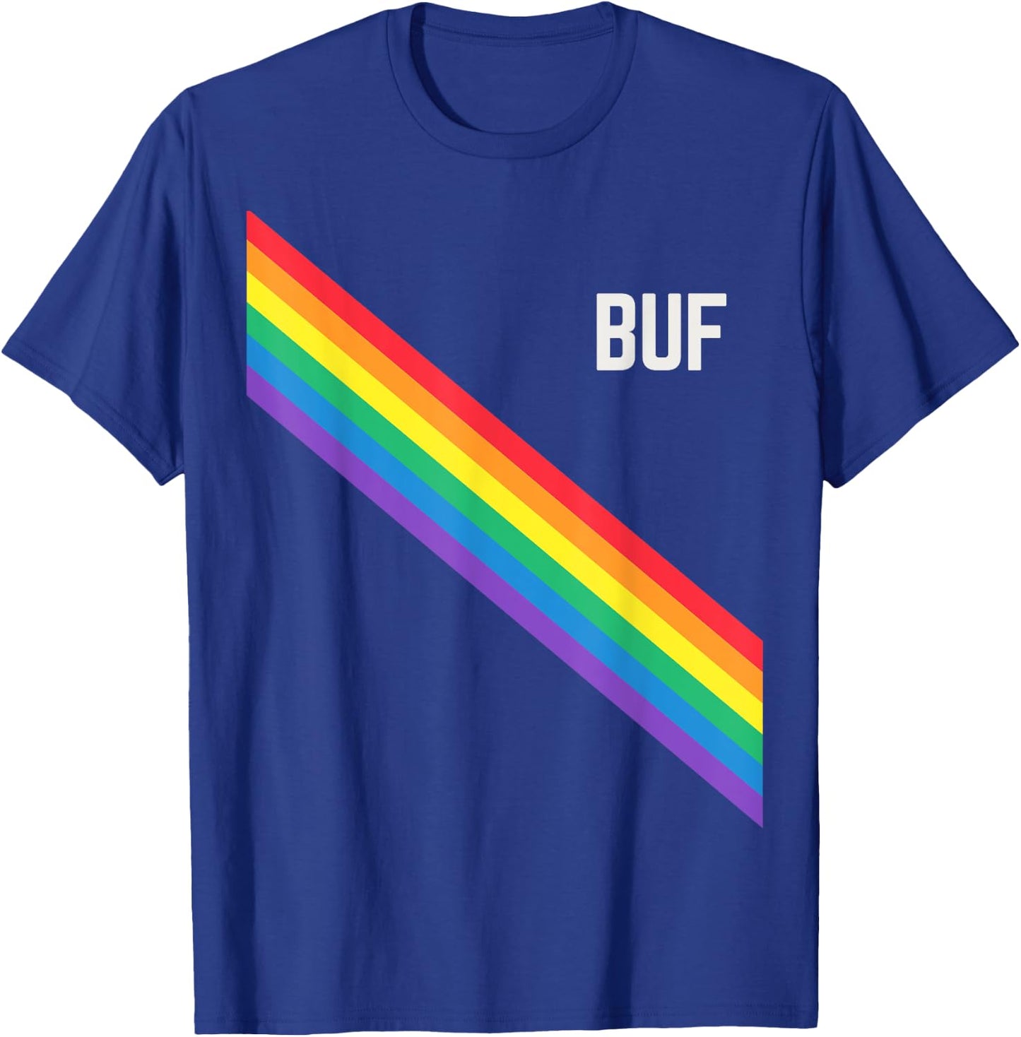 Buffalo Pride Week Rainbow Gay Pride Colors LGBTQ Ally T-Shirt - T-Shirt | Royal
