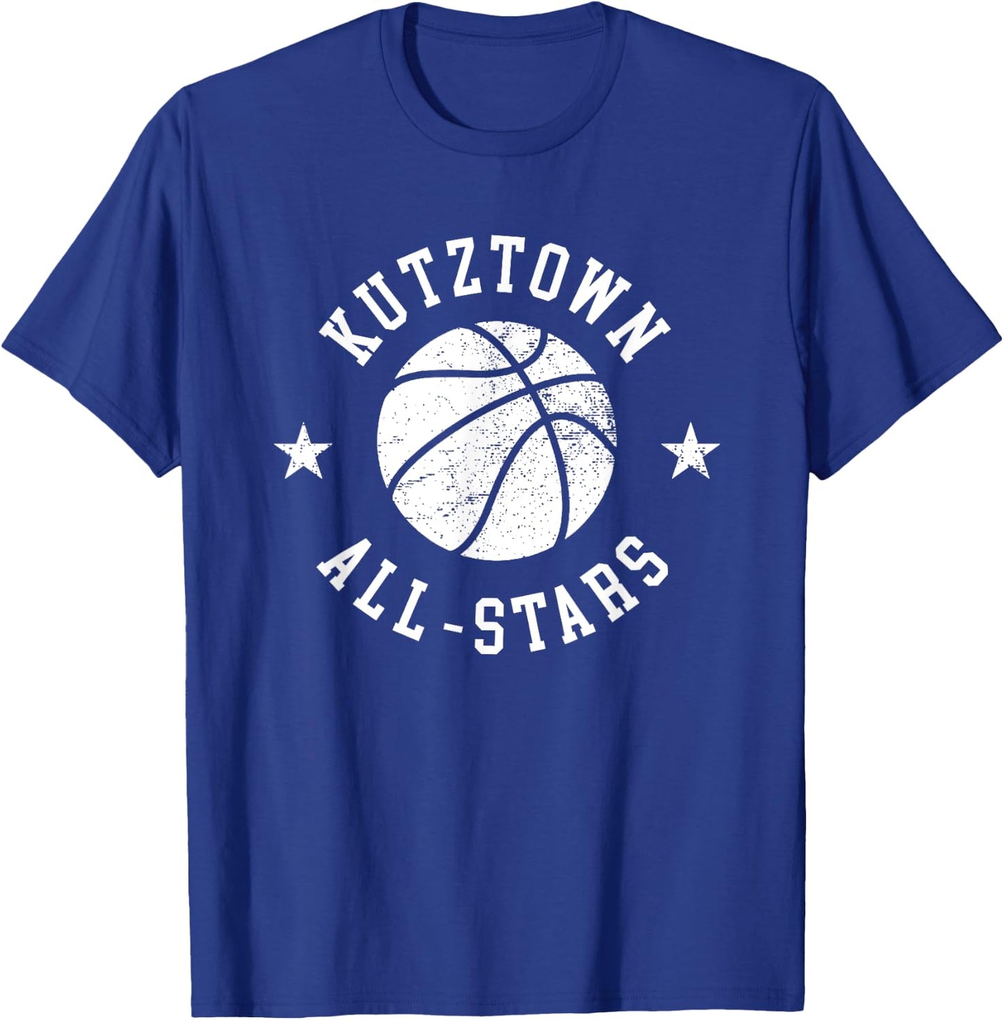 Kutztown Vintage All-Stars Retro 80s Basketball T-Shirt - T-Shirt | Royal