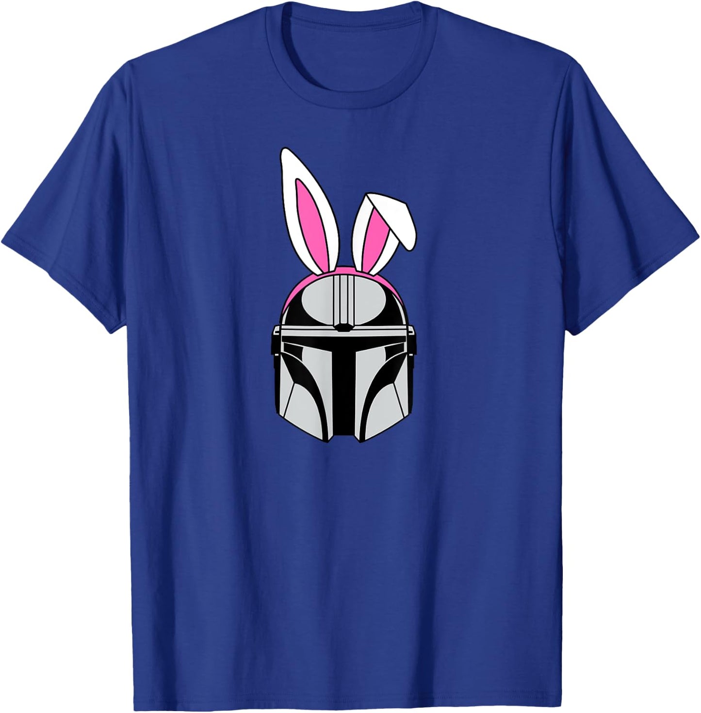 Amazon Essentials The Mandalorian Helmet Spring Easter Bunny Ears T-Shirt - T-Shirt | Royal
