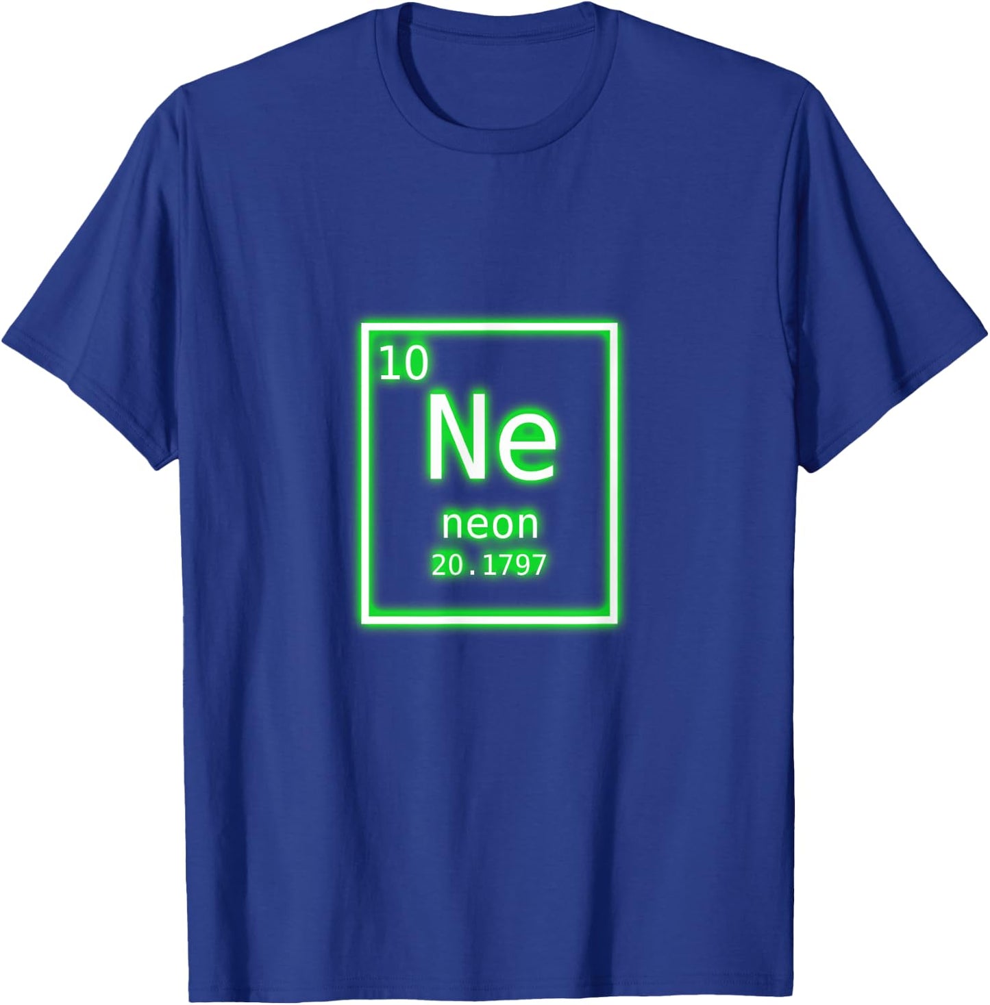 Neon Element Green Periodic Table Chemistry Nerd Costume T-Shirt - T-Shirt | Royal