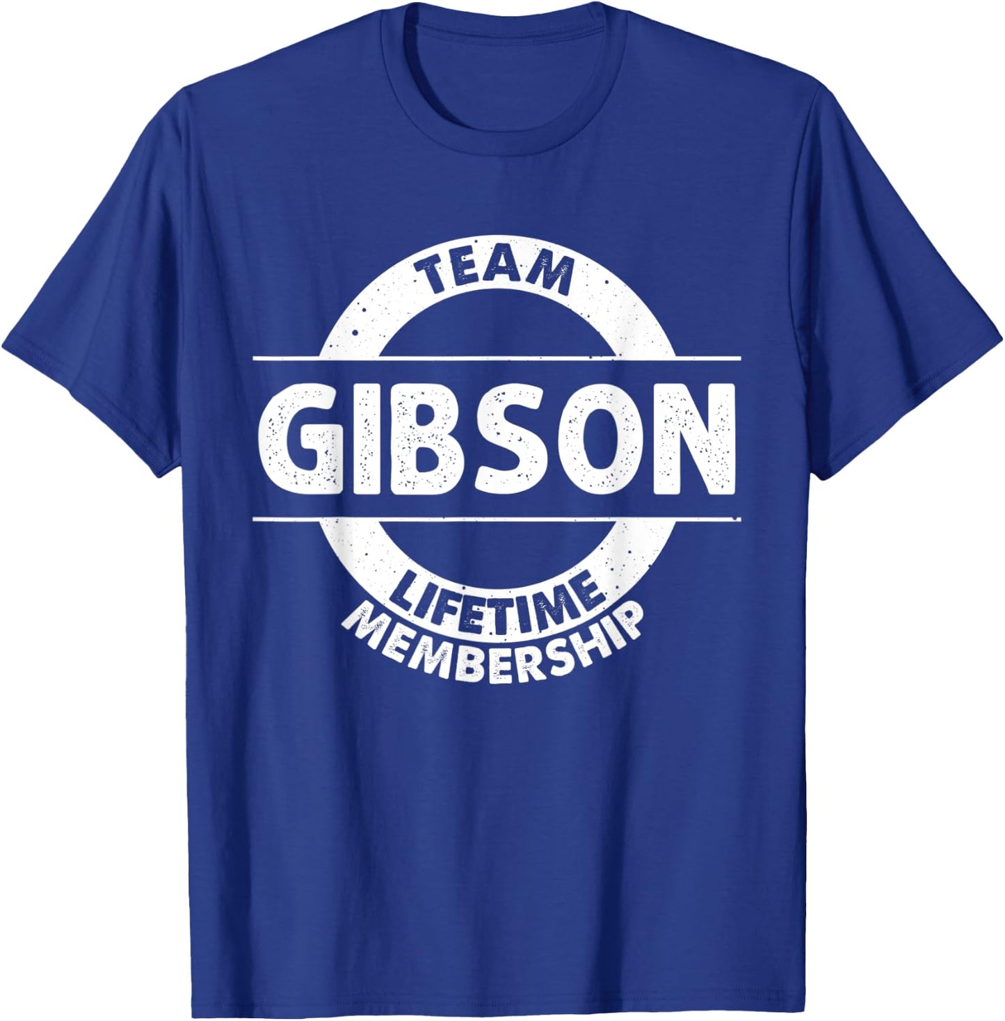 GIBSON Gift Funny Surname Family Tree Birthday Reunion Idea T-Shirt - T-Shirt | Royal