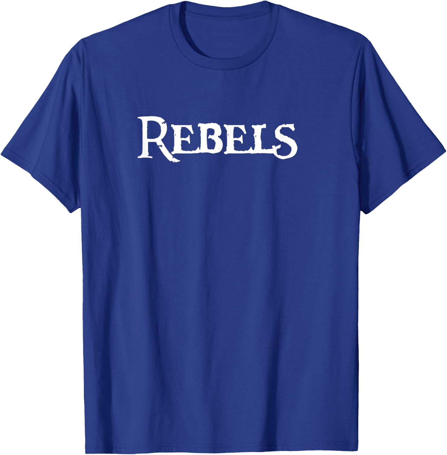 REBELS Football Baseball Basketball Softball Soccer Team T-Shirt - T-Shirt | Royal