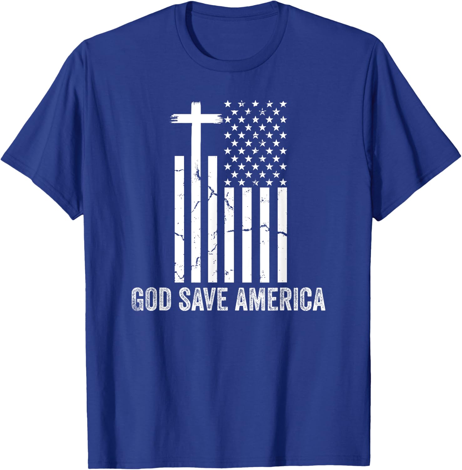 God Save America Sign,God American Flag Jesus Save America T-Shirt - T-Shirt | Royal