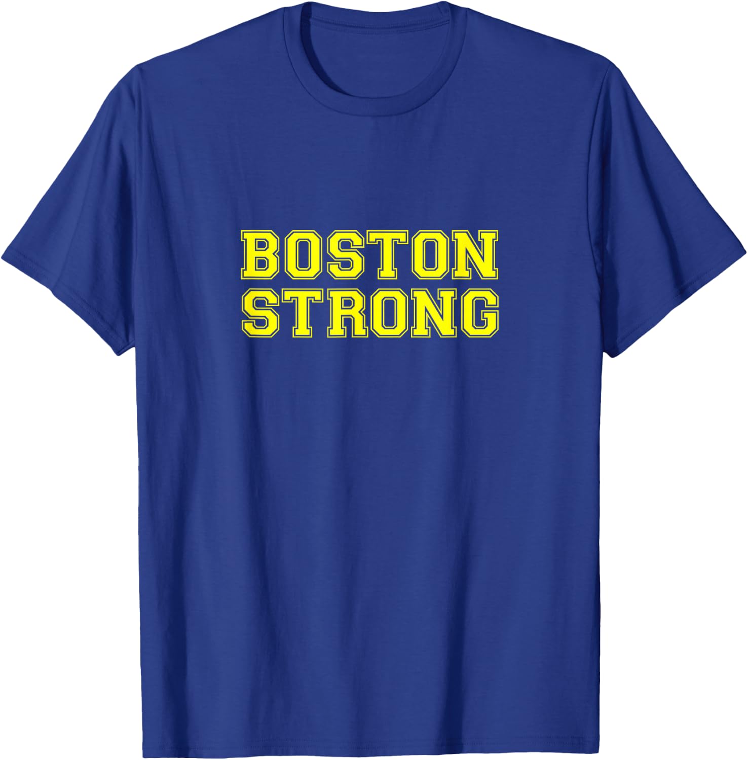 Boston Strong Flag Colors City T-Shirt - T-Shirt | Royal